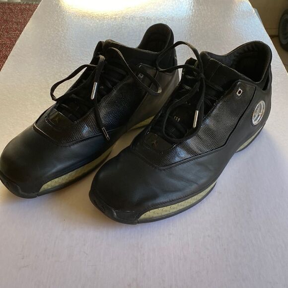 Jordan Other - NIKE AIR JORDAN 18 Low Black Chrome 306151 001 Basketball Shoes Size 12